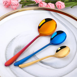 ODM/OEM Popular Custom Mini Long Handled Stainless Steel Rose Gold Coffee Spoon Metal Dessert Tea Spoon