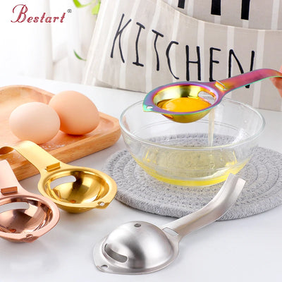Kitchen Gadget Stainless Steel Tool Egg Divider White Yolk Egg Separator