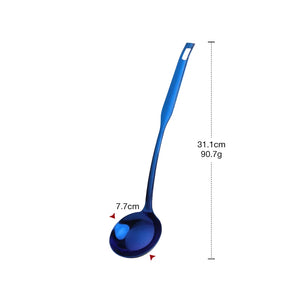 Metal Soup Ladle, 18/8 Stainless Steel Ladle Spoon And Strainer Scoop Set With Holes, Cooking Utensil For Kitchen