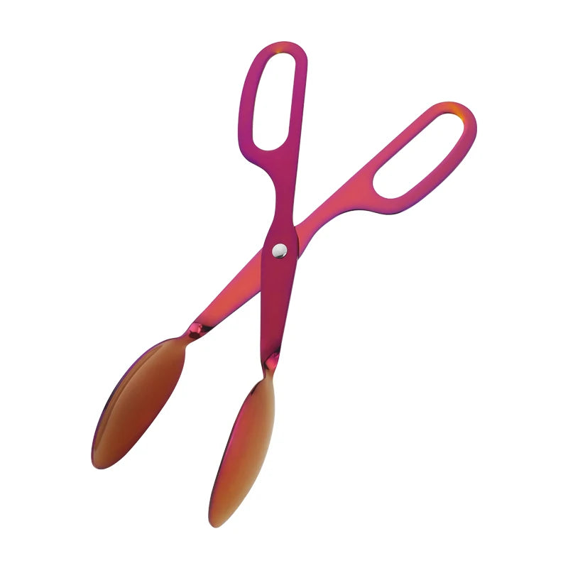 Kitchen Baking Tool Stainless Steel Food Tongs BBQ Tongs Metal Bread Tongs