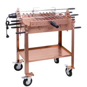 Portable Camping Cypriot Grill Top Rotisserie Barbecue Grill Outdoor Stainless Steel Double Barbecue Grills
