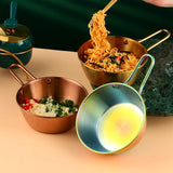 Multifunctional Korean Ramen wine stainless steel 304 18/10 Seasoning Mixing dish serving bowl with handle