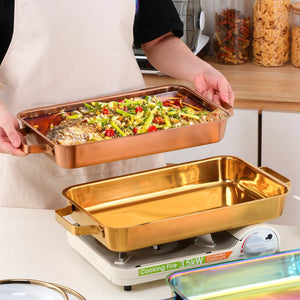 Pre-seasoned Non Stick Griddle Pan Cast Teppanyaki Cooking Reversible Grill Plate for Searing Steak Chicken Fish