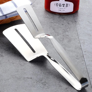 Kitchen Wares Accessories Stainless Steel Multifunctional Steak Clips BBQ Pizza Clamps Food Tongs