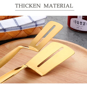 Kitchen Wares Accessories Stainless Steel Multifunctional Steak Clips BBQ Pizza Clamps Food Tongs