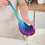 Kitchen Strainer Long Handle Colander Spoon Set Hot Pot Sieve 304 Stainless Steel Colander