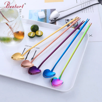 High Quality Heart Shaped One-Spoon Fork Stainless Steel for Camping Price
