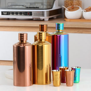 Factory Stainless Steel Wine Bottles Double Walled Insulated Beer Growler Camping Bottle with Magnet Lid