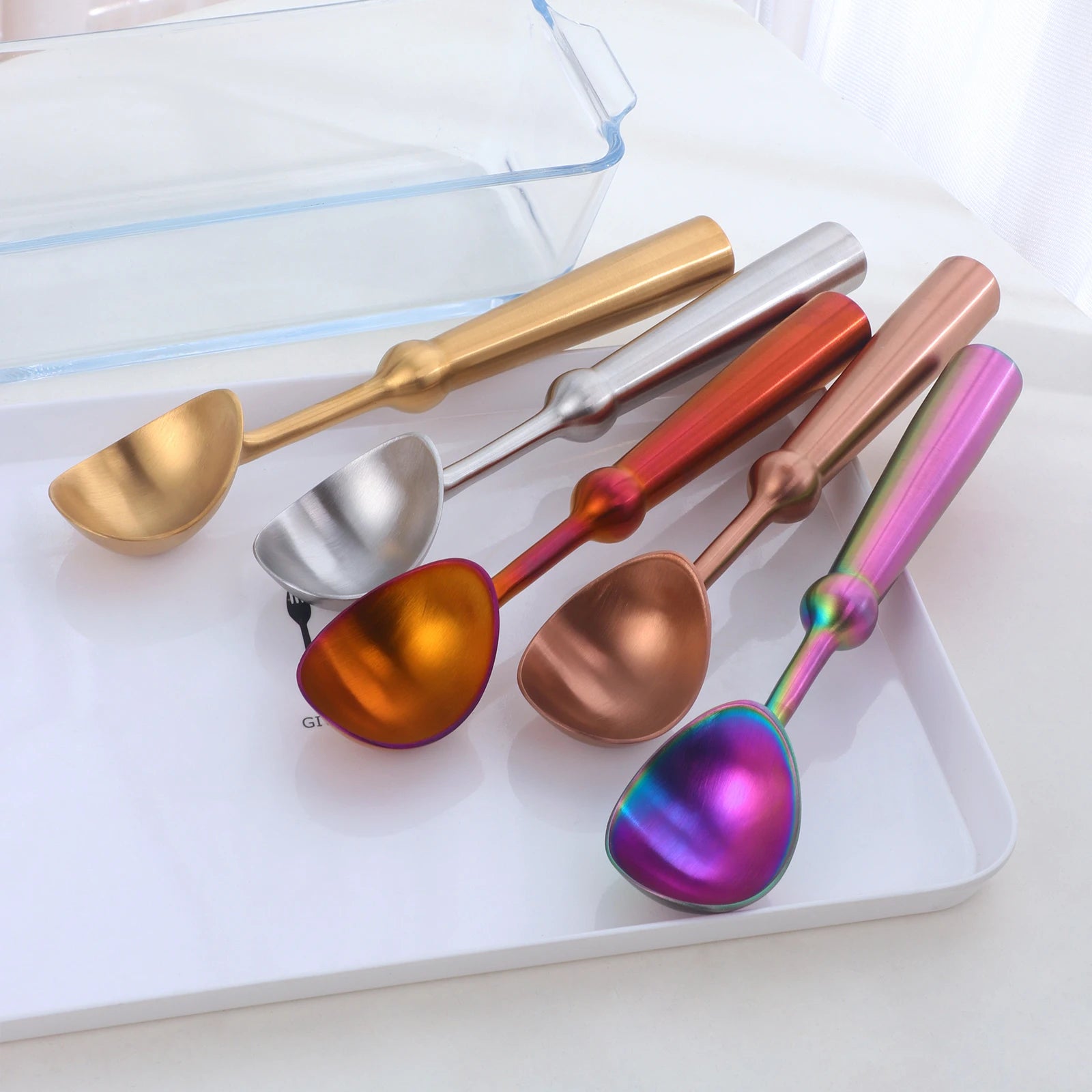 Professional Digger Spade Ball Maker Non-Slip Grip Stainless Steel Ice Cream Scoop Spoon
