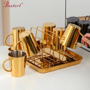 ODM/OEM Top Sale Luxury Double Wall Stainless Steel Colorful Coffee Cups Sets