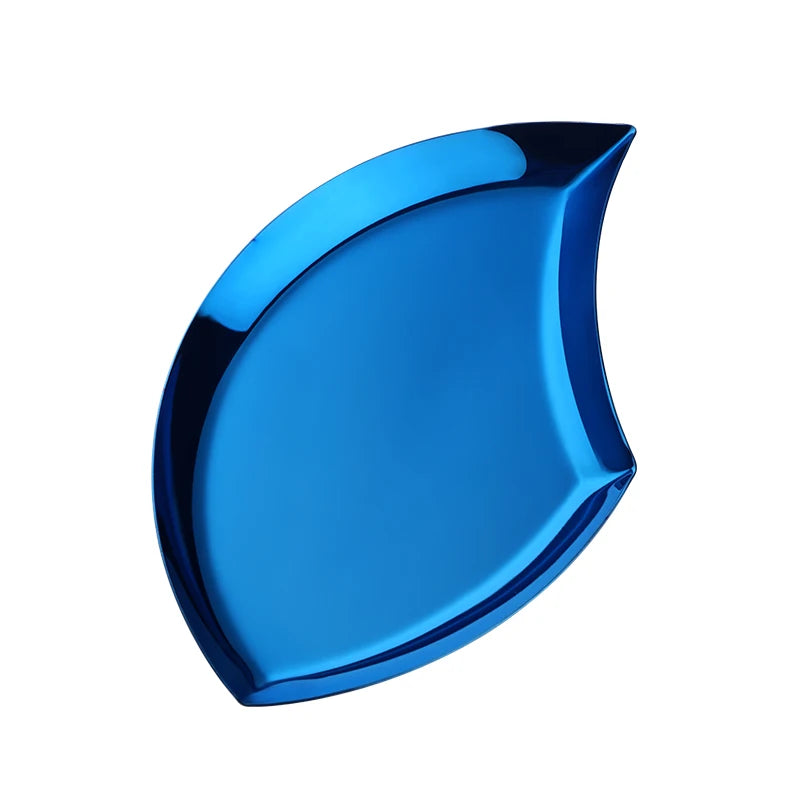 Kitchen Dinner Candy Plates Stainless Steel Creative Dessert Snacks Dishes for Restaurant