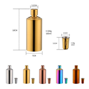Factory Stainless Steel Wine Bottles Double Walled Insulated Beer Growler Camping Bottle with Magnet Lid