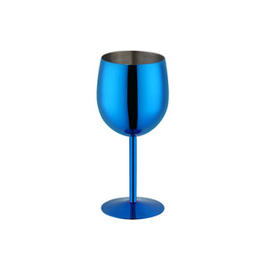 Popular Cup Metal Wine Mugs Stopper Drinking Custom Goblet 304 Stainless Steel Red Wine Glasses