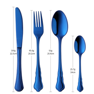 ODM/OEM Modern Ware Restaurant Dinner Silverware Set Bulk Gold Flatware Modern Hotel Silver Cutlery Stainless Steel Party