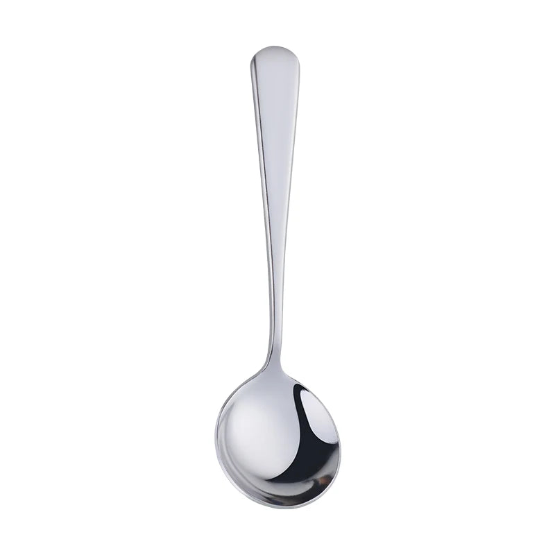 Coffee Dessert Rice Ice Cream Stainless Steel Colorful Honey Round Gold Spoon With Custom Logo