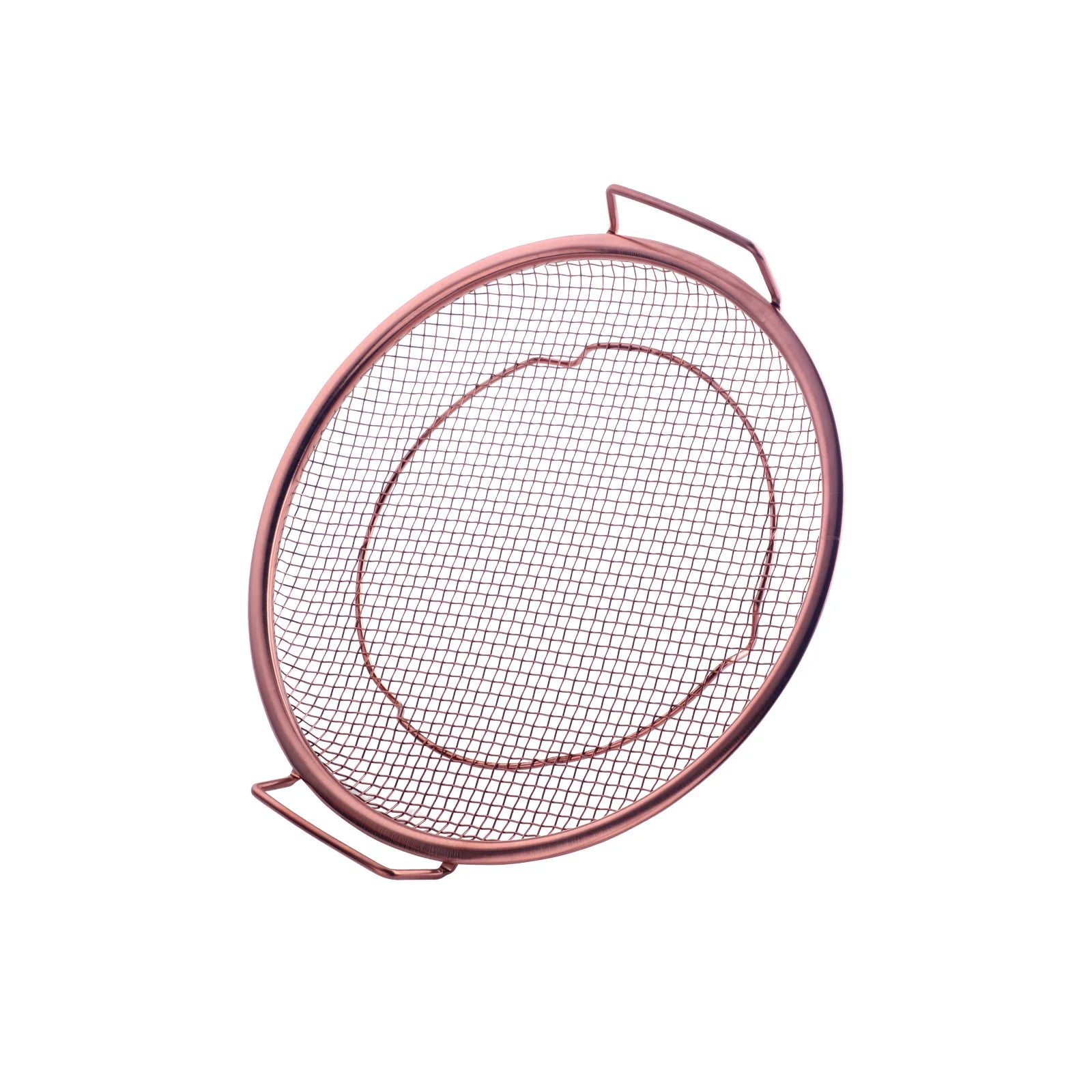 Kitchen Accessories Tools Multi-functional Round Stainless Steel Wash Fruit Flour Vegetable Storage Basket with Handle