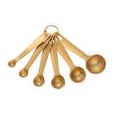 Set of 6 Mini Oval Shape Stainless Steel Measuring Spoons Set