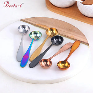 Eco Friendly Other Hotel & Restaurant Supplies Kitchen Ware Stainless Steel Polygon Spoon Ice Cream Scoop Measuring Spoons