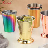 Moscow Mint Metal Julep Cups Gold Plated Custom Cocktail Wine 304 Stainless Steel Mugs
