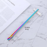 Best Selling Products Non-slip Square Shape Chinese Metal Stainless Steel Logo Custom Chopsticks