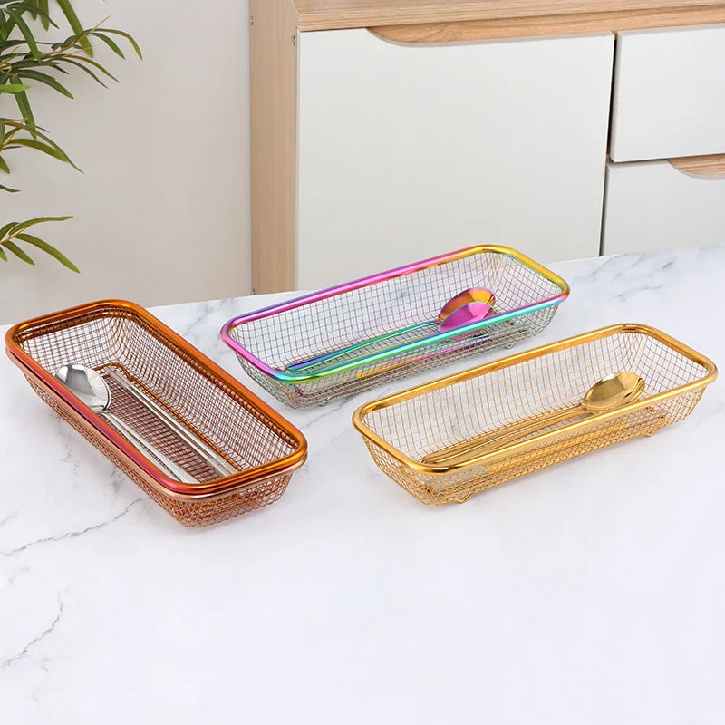 Chopsticks Basket Kitchen Tool Storage Chopstick Spoon Cutlery Basket