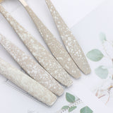 Accept Custom Logo Stainless Steel Wheat Cutlery for Wedding Banquet Tableware