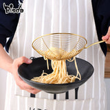 Kitchen Sieve Colander Hot Pot Food Filter Noodle Strainers Multi-functional Leak Spoon Kitchen Supplies Oil-Frying Salad BBQ