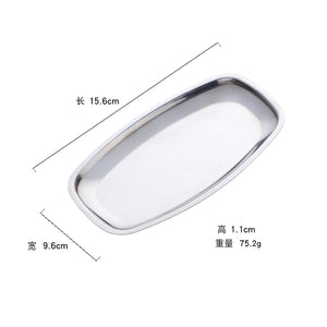 New Products Custom Hotel Oval Gold Stainless Steel Metal Serving Plate