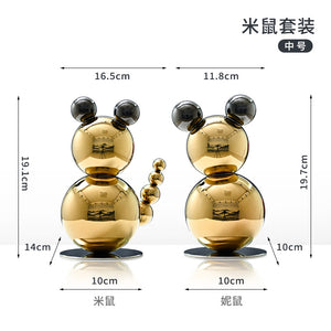 Cute Mouse Sculpture for Living Room Decor, Birthday Party Supplies Gift for Home Decoration