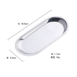 New Products Custom Hotel Oval Gold Stainless Steel Metal Serving Plate