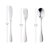 Buyer Star Wholesale Children Tableware Knife Fork Spoon Silver Cutlery Sets