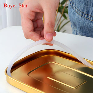 Buyer Star Stainless Steel Double Layers Lunch Box Container Metal Lunch Box Container Lockable Clips to Leak Proof
