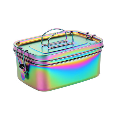 Buyerstar Stainless Steel Double Layers Lunch Box