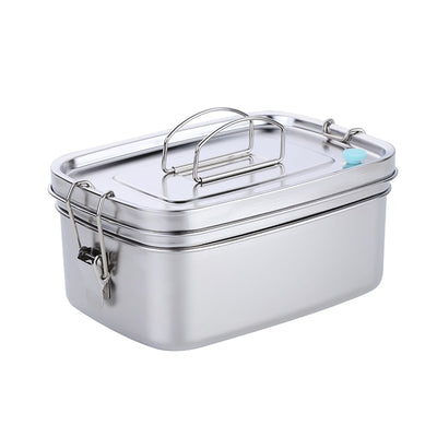 Buyerstar Stainless Steel Double Layers Lunch Box