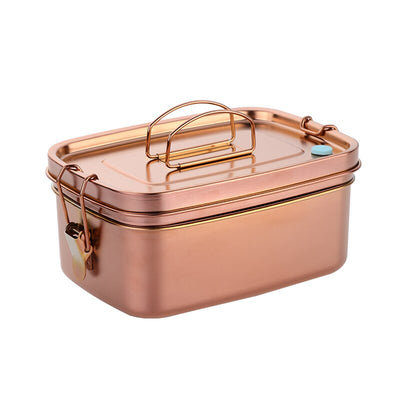 Buyerstar Stainless Steel Double Layers Lunch Box