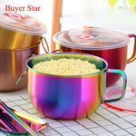 Buyerstar Multifunction Noodle Bowl Food Container With Handle RingTablewares