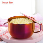 Buyerstar Multifunction Noodle Bowl Food Container With Handle RingTablewares