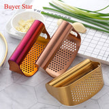 Buyerstar Stainless Steel Household Garlic Press Squeezer Ginger Tools kitchen Gadgets