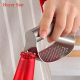 Buyerstar Stainless Steel Household Garlic Press Squeezer Ginger Tools kitchen Gadgets