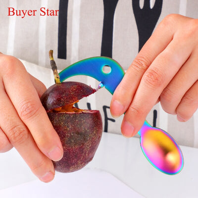 Buyerstar Stainless Steel Passion Fruit Opener Special Spoon Kitchen Gadgets