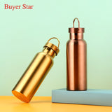 Buyerstar Stainless Steel Mug Thermos Cup Double Wall Portable