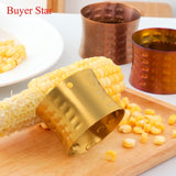 Buyer Star Stainless Steel Corn Peeler Creative Corn Stripper Serrated Blade Fruit Vegetable Tools