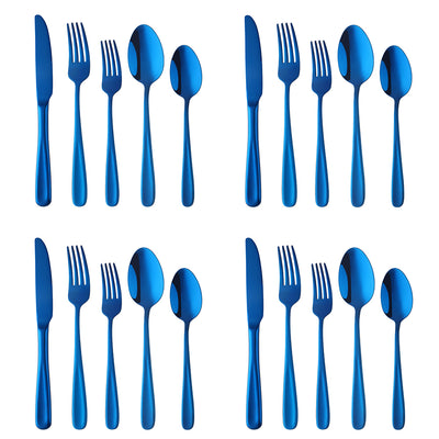 5 Pcs/Set 304 Stainless Steel Flatware Set Knife Fork Spoon High Grad