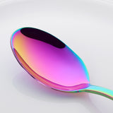 Accept OEM ODM Tableware Set Rainbow Color cutlery for Party