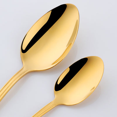 New Design Tableware Mirror Polished Gold Cutlery Sets for Restaurant or Wedding