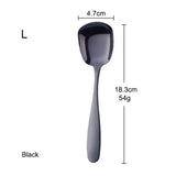 Factory Wholesale Cheap Price Flat Tableware Spoon Black Color Cutlery Sets