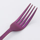 Purple Color 304 Stainless Steel Smooth Edge Tableware Sets