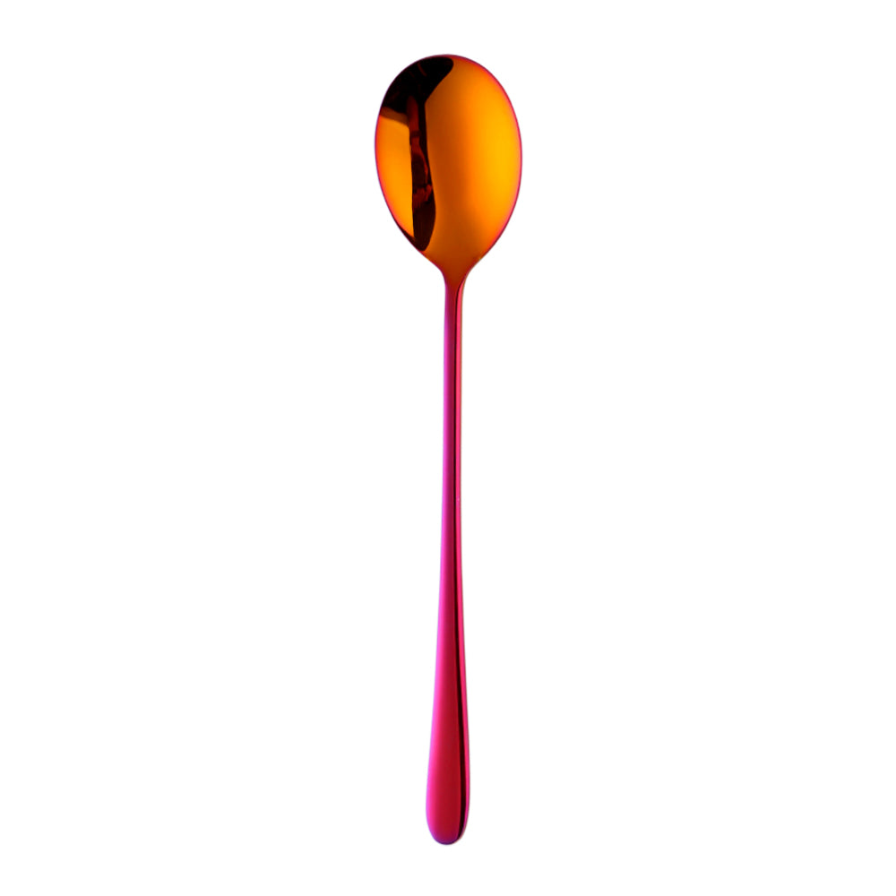 Colorful Coffee Spoon Stainless Steel Long Handle Tablespoon Korean Mixing Spoons Set Dessert Long Ice Kitchen Scoop