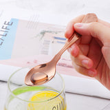 Accept Customized Tableware Mirror Polished Cutlery Rose Gold Color