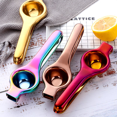 Buyerstar Lemon Squeezer Stainless Steel Fruit Juice Reamers Fast Handle Press Multifunctional Tool